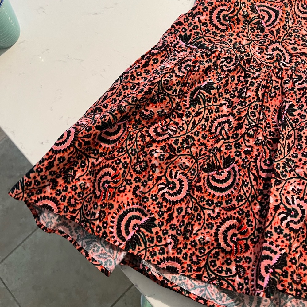 A.L.C. Red Paisley Midi Dress - Picture 6 of 14